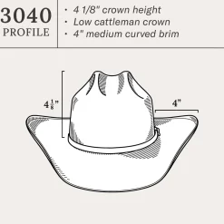 Alamo 8X Straw Cowboy Hat