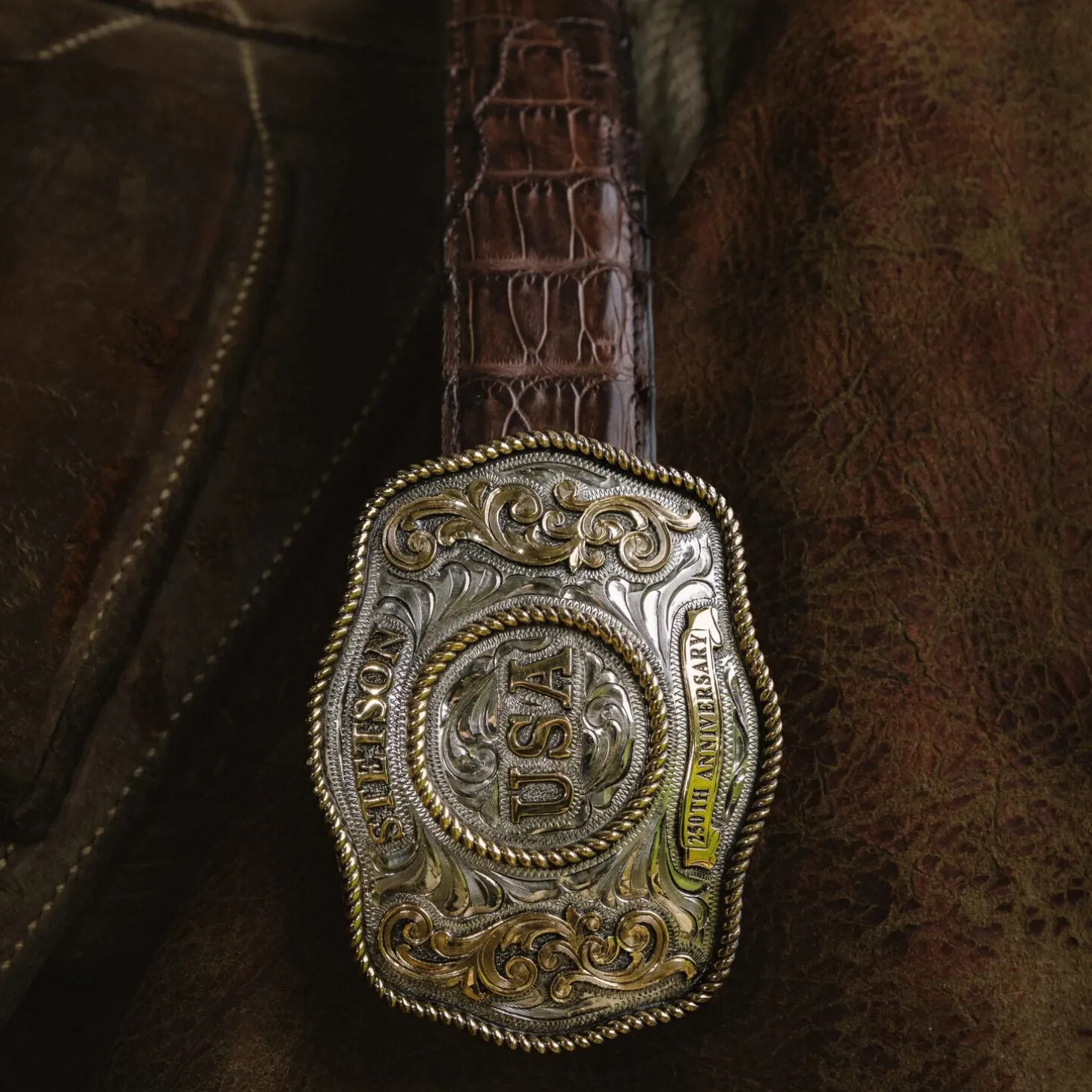 American Anniversary Plaque Buckle