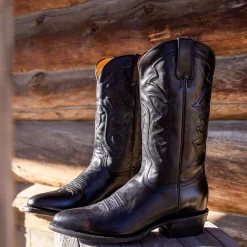 Ames Corded & Burnished Leather Boot