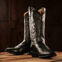 Ames Corded & Burnished Leather Boot