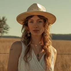 Andromeda Vented Straw Fedora