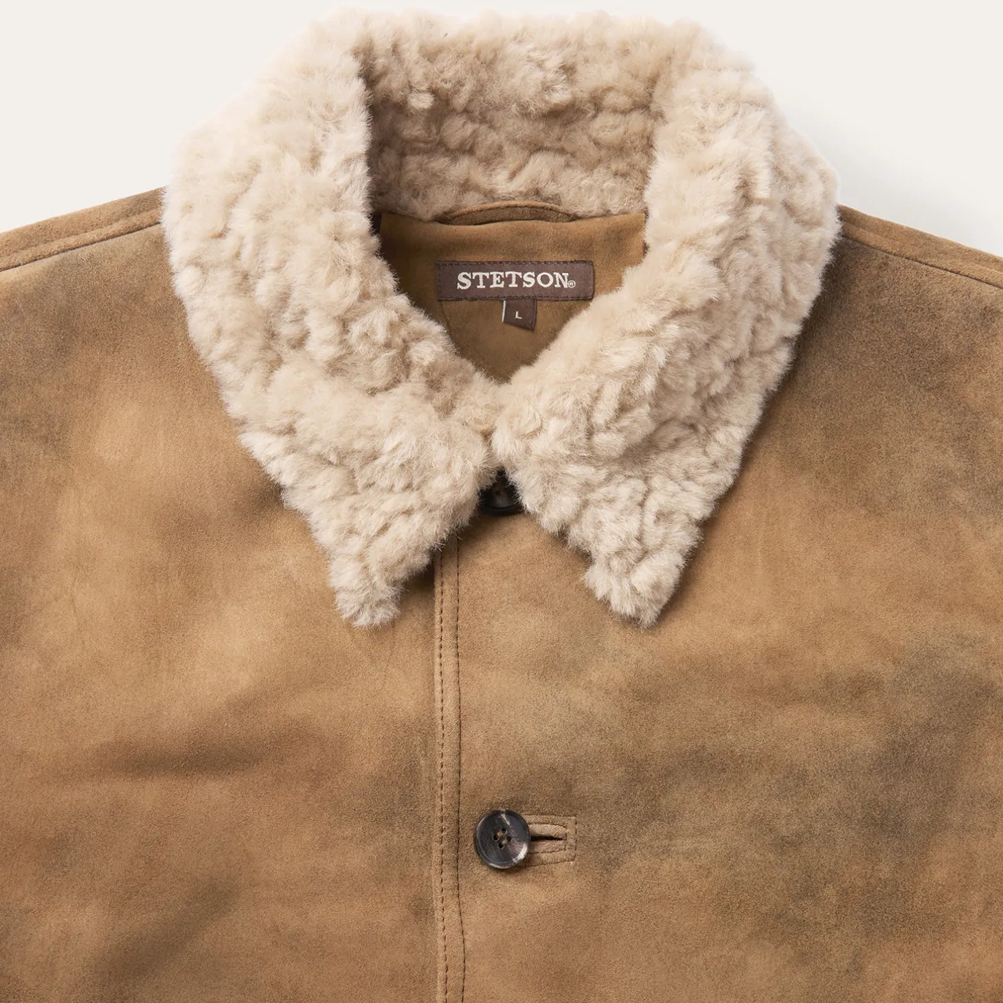Antique Suede Shearling Jacket