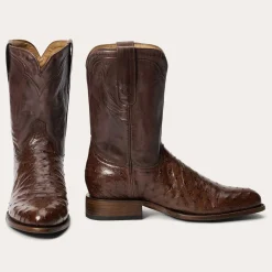 Austin Ostrich Roper Boots