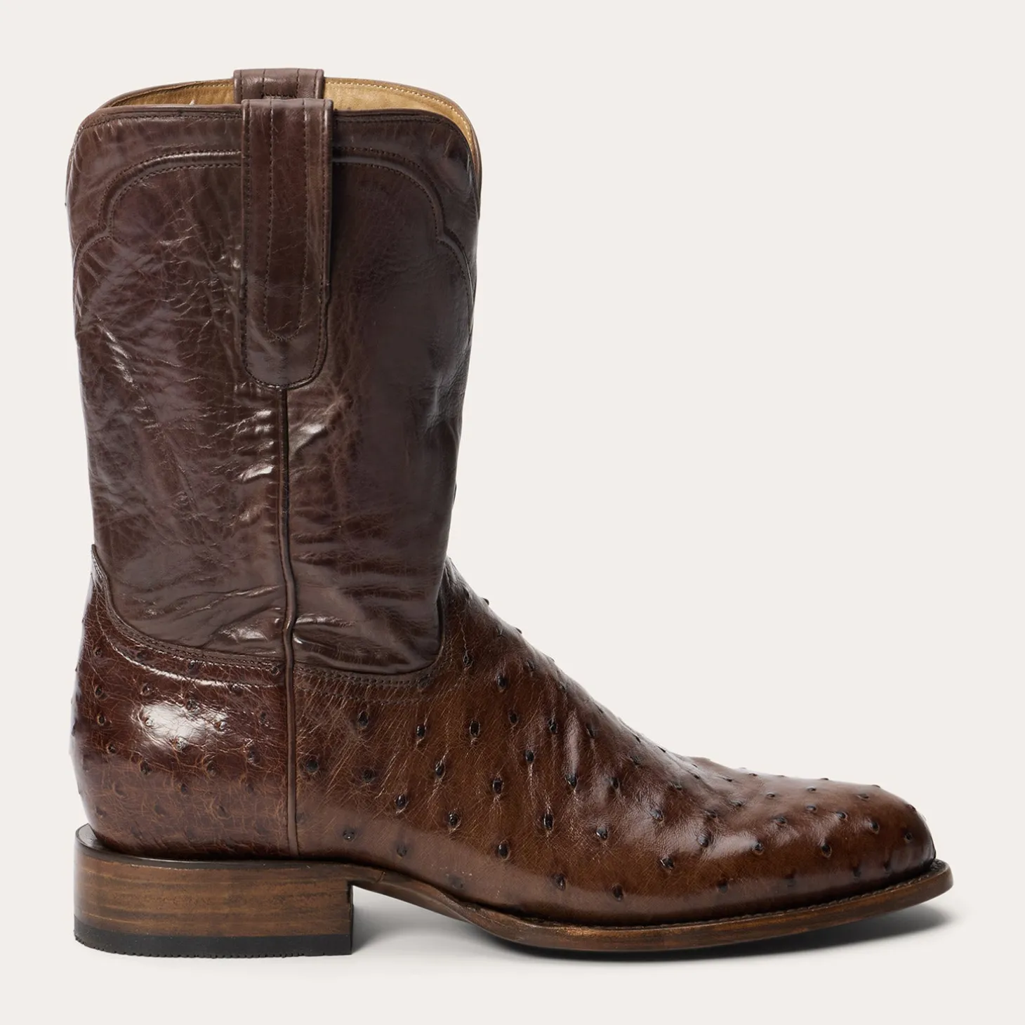 Austin Ostrich Roper Boots