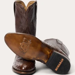 Austin Ostrich Roper Boots