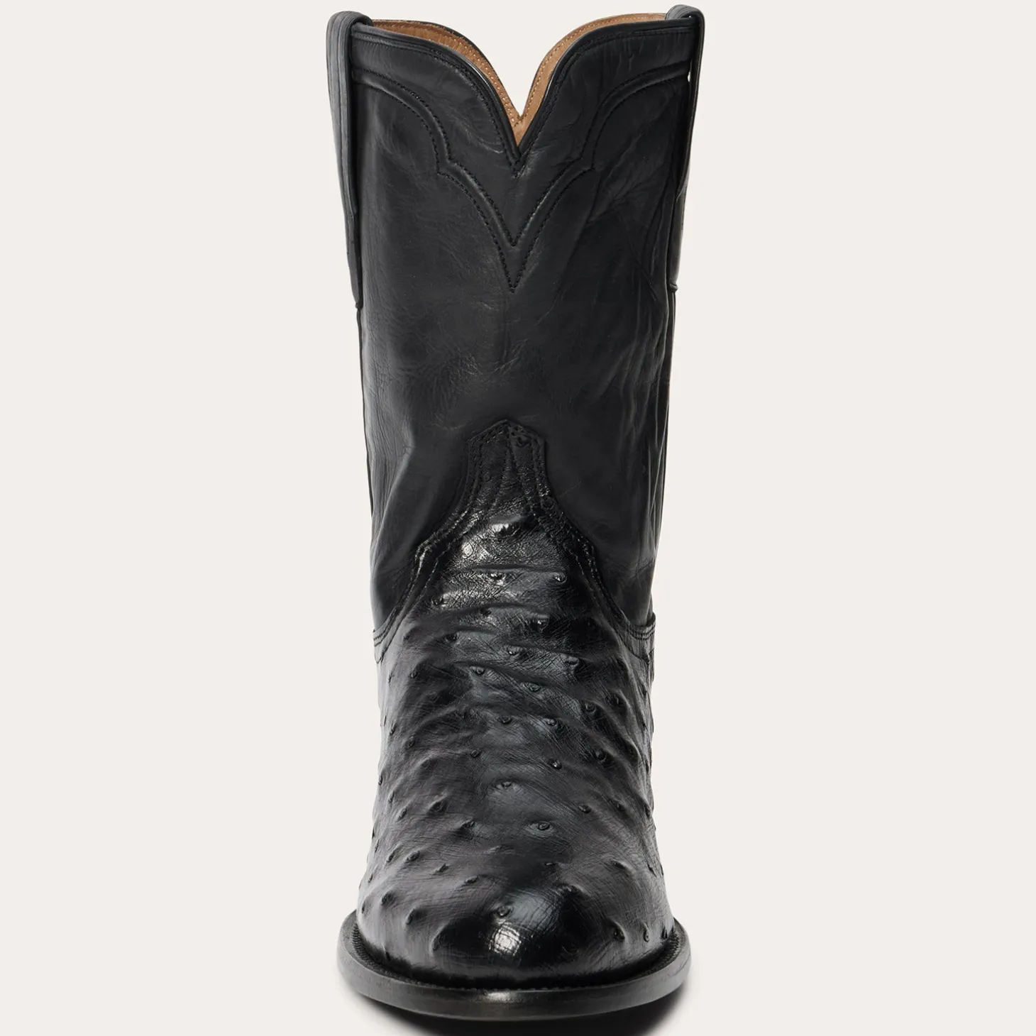 Austin Ostrich Roper Boots