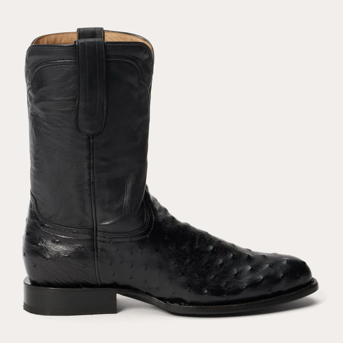 Austin Ostrich Roper Boots