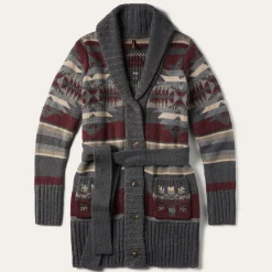 Aztec Belted Cardigan