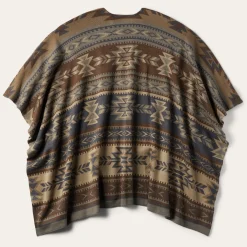 Aztec Print Sweater Poncho