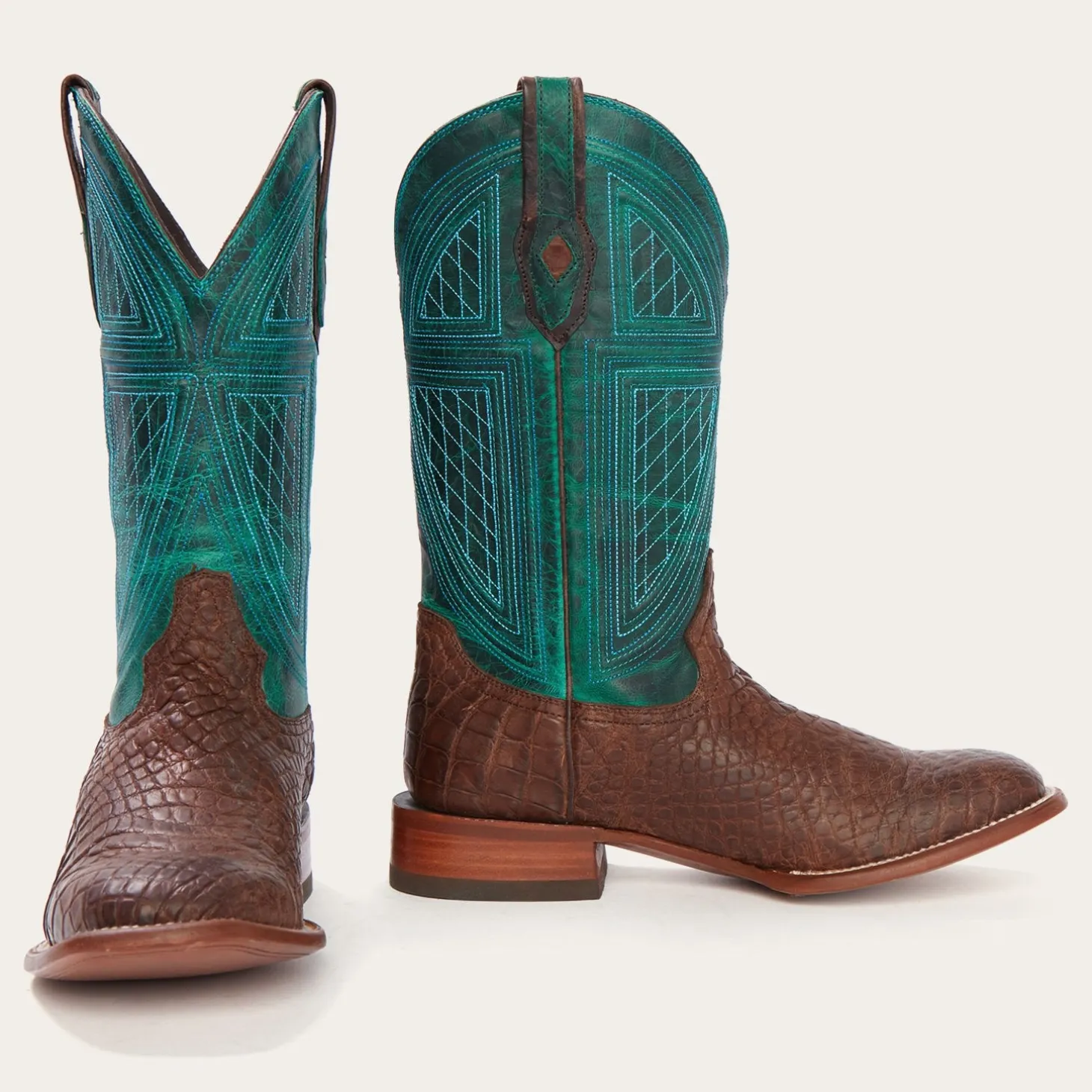 Big Horn Tobacco Alligator Cowboy Boot