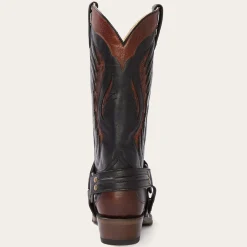Biker Outlaw Oiled Leather Cowboy Boot