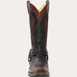 Biker Outlaw Oiled Leather Cowboy Boot
