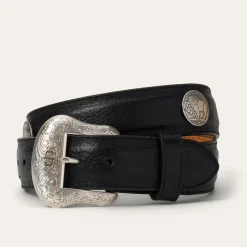 Bison Leather Concho Belt