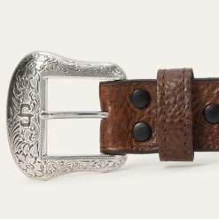 Bison Leather Concho Belt