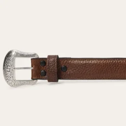 Bison Leather Concho Belt