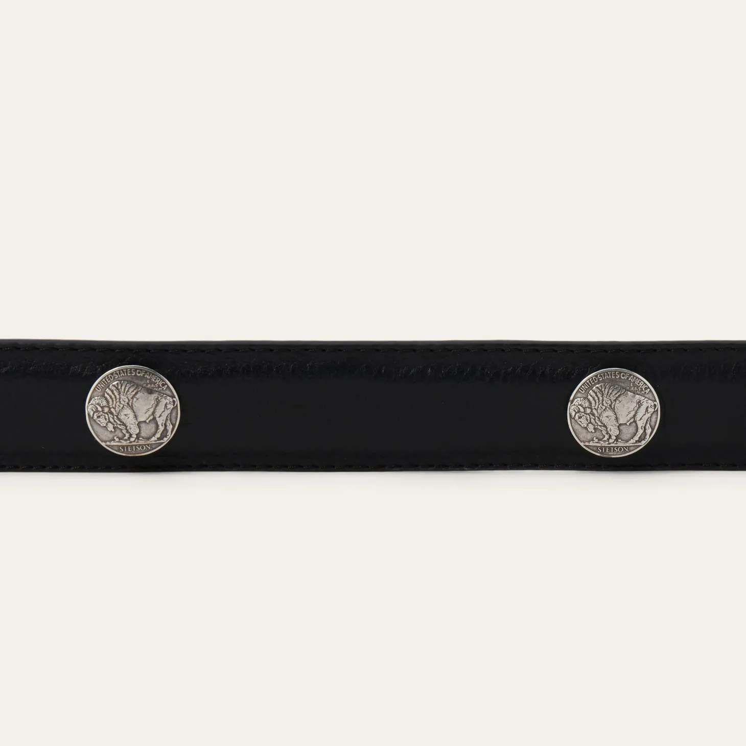 Bison Leather Concho Belt