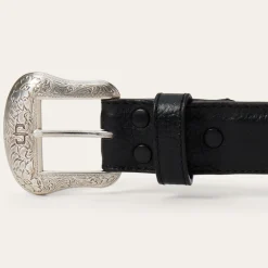 Bison Leather Concho Belt