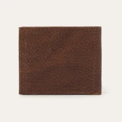Bison Leather Stetson Rivet Bi-Fold Wallet