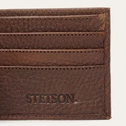 Bison Leather Stetson Rivet Bi-Fold Wallet