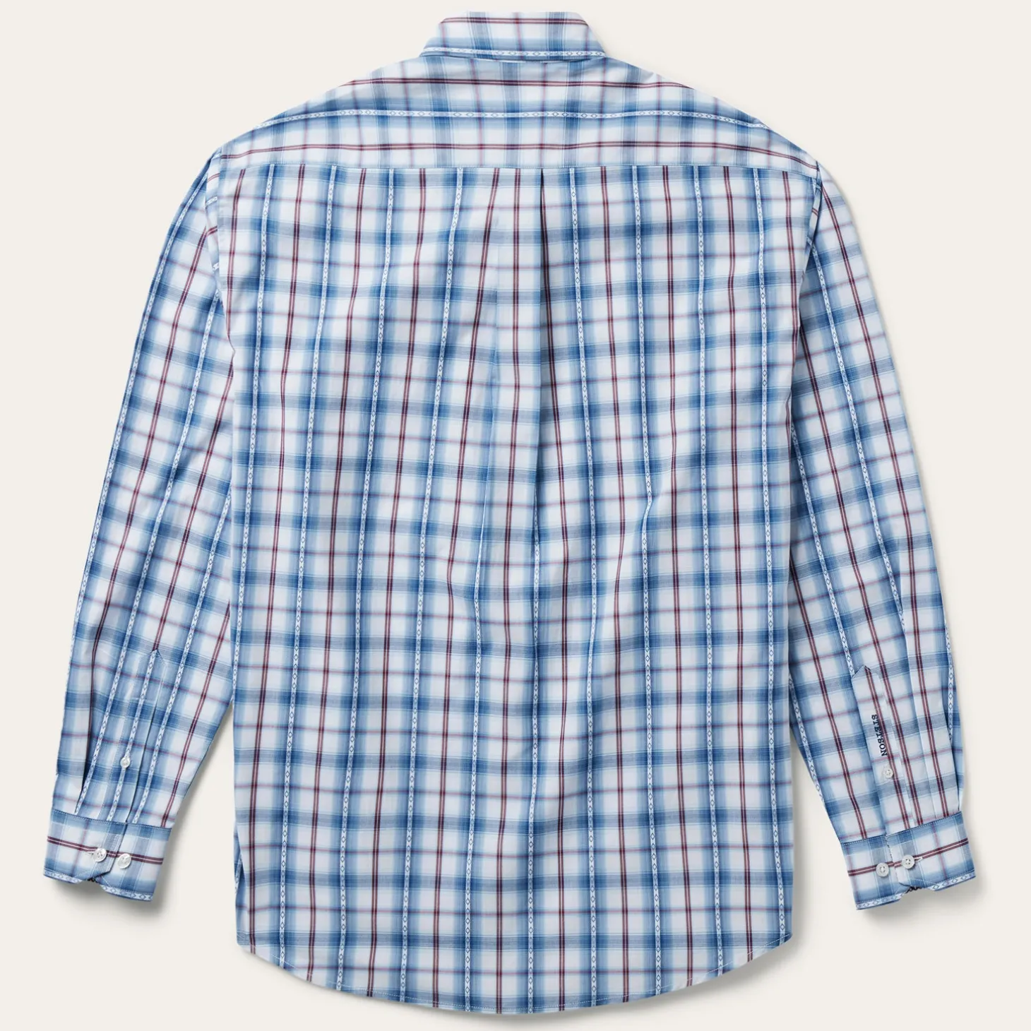 Blue Diamond Dobby Plaid Shirt