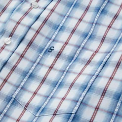 Blue Diamond Dobby Plaid Shirt