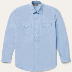 Blue End On End Solid Shirt