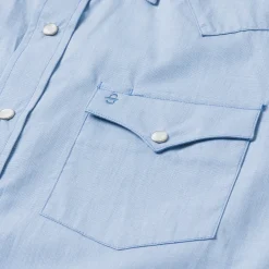 Blue End On End Solid Shirt