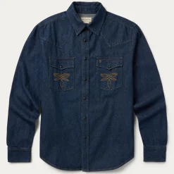 Boot Stitch Raw Denim Shirt