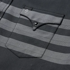Border Stripe Twill Western Shirt