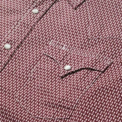 Broken Diamond Print Western Shirt