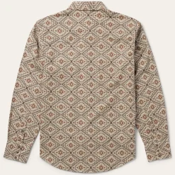 Brown Aztec Poplin Western Shirt