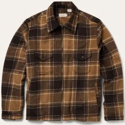 Brown Plaid Western Coat