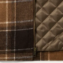 Brown Plaid Western Coat