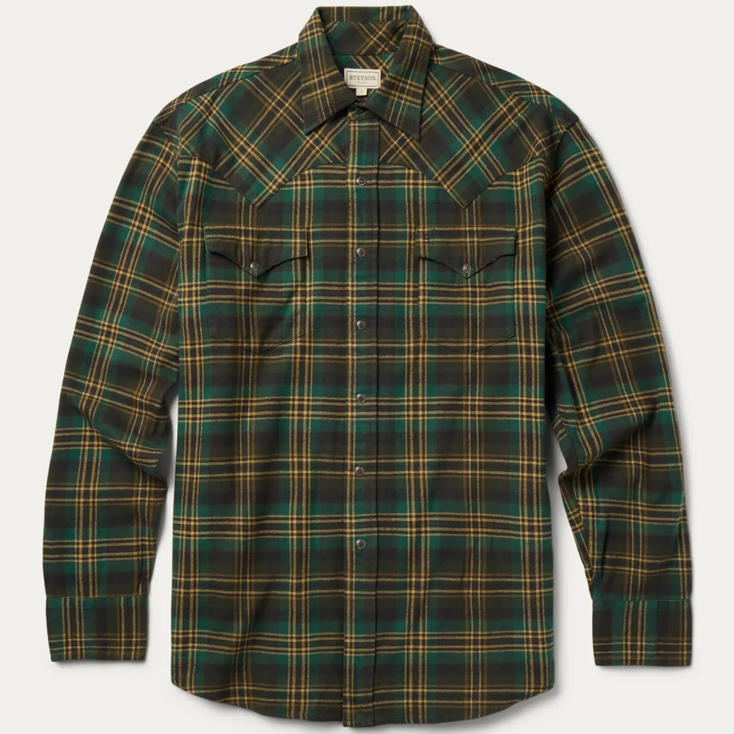 Brushed Flannel Western Shirt