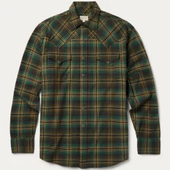 Brushed Flannel Western Shirt
