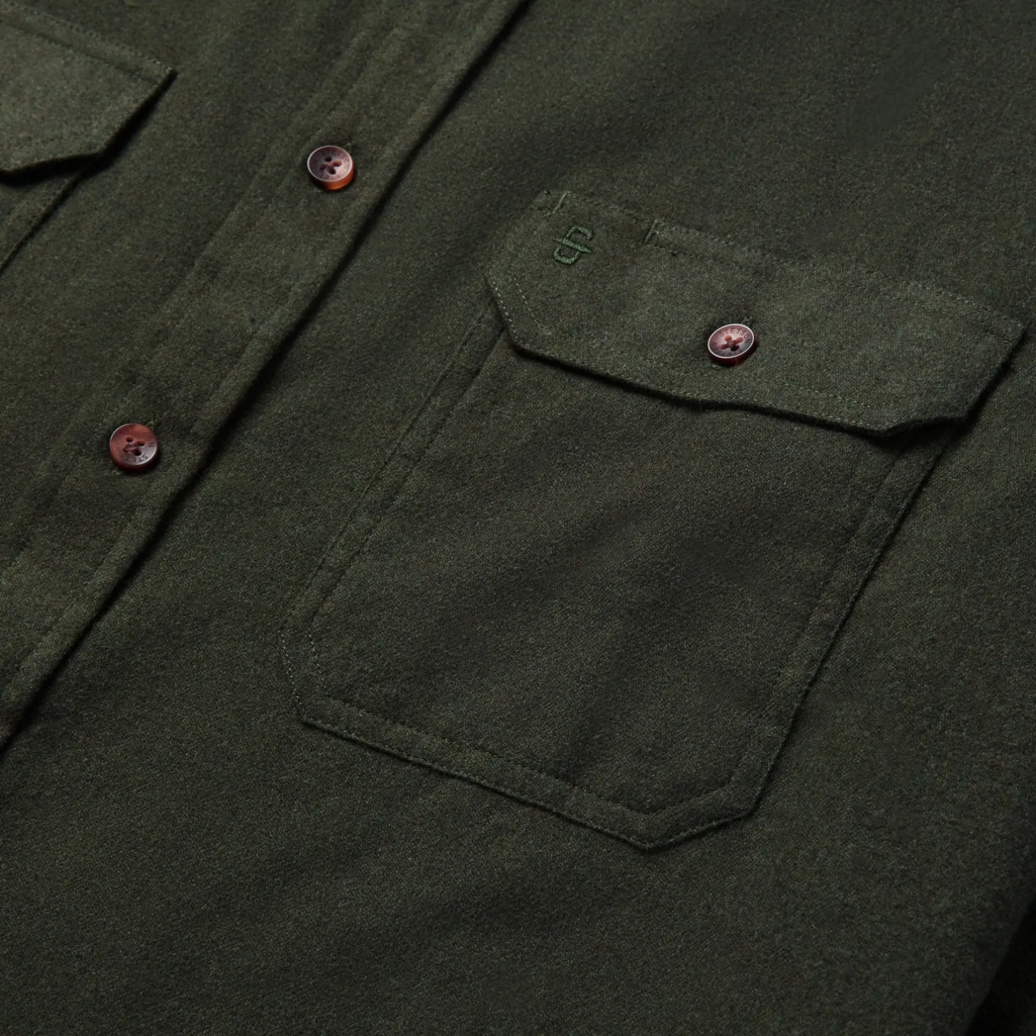 Brushed Heathered Flannel Shirt