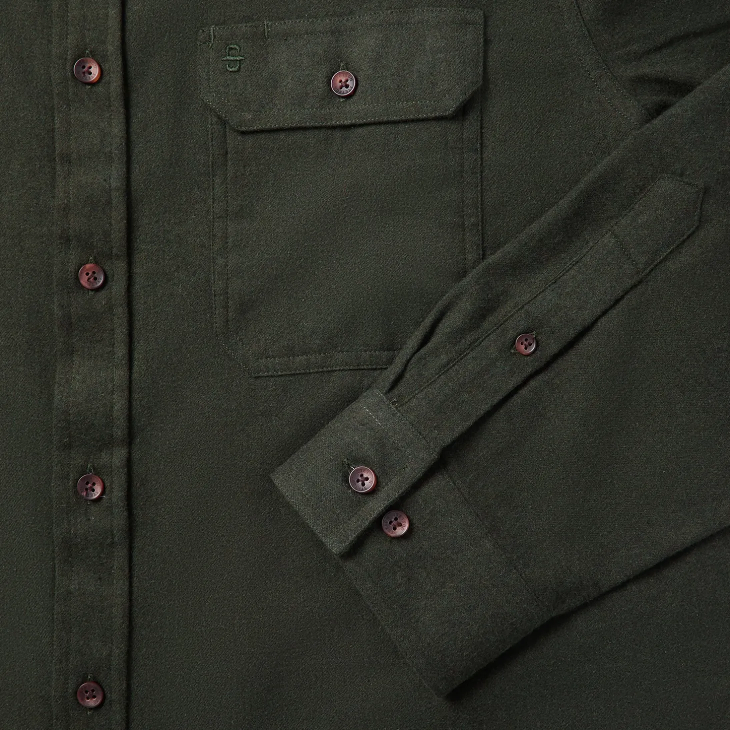 Brushed Heathered Flannel Shirt