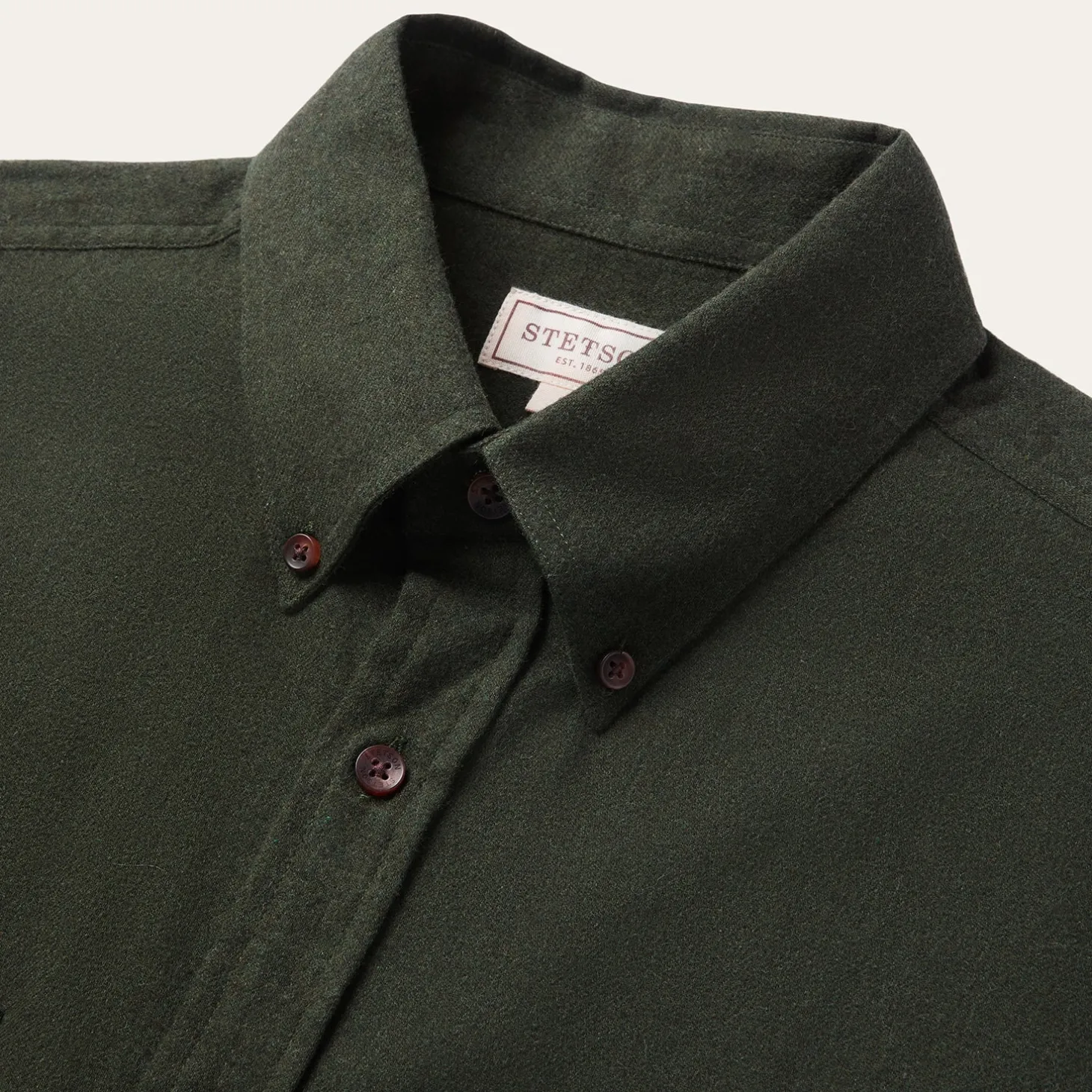 Brushed Heathered Flannel Shirt