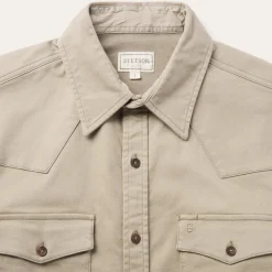Brushed Twill Lined Shirt Jacket