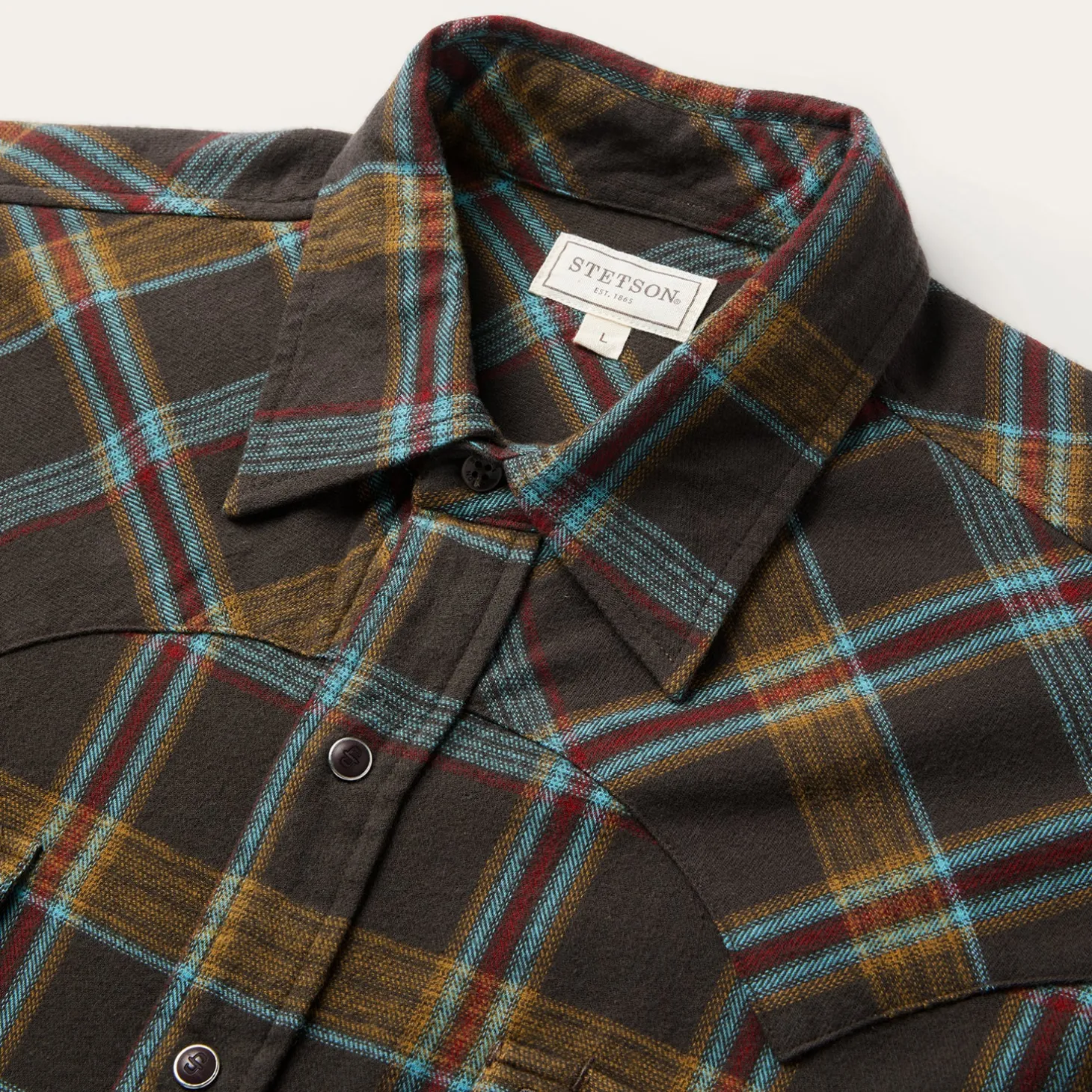 Brushed Twill Plaid Western Shirt