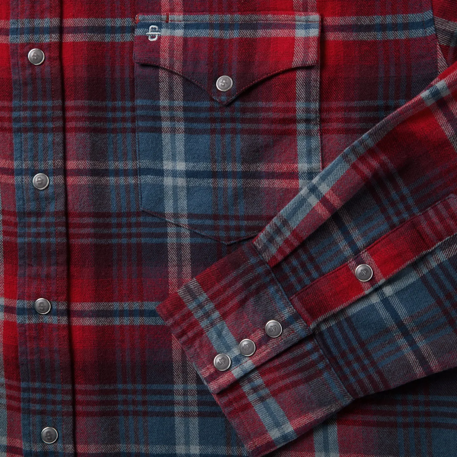 Brushed Twill Plaid Western Shirt