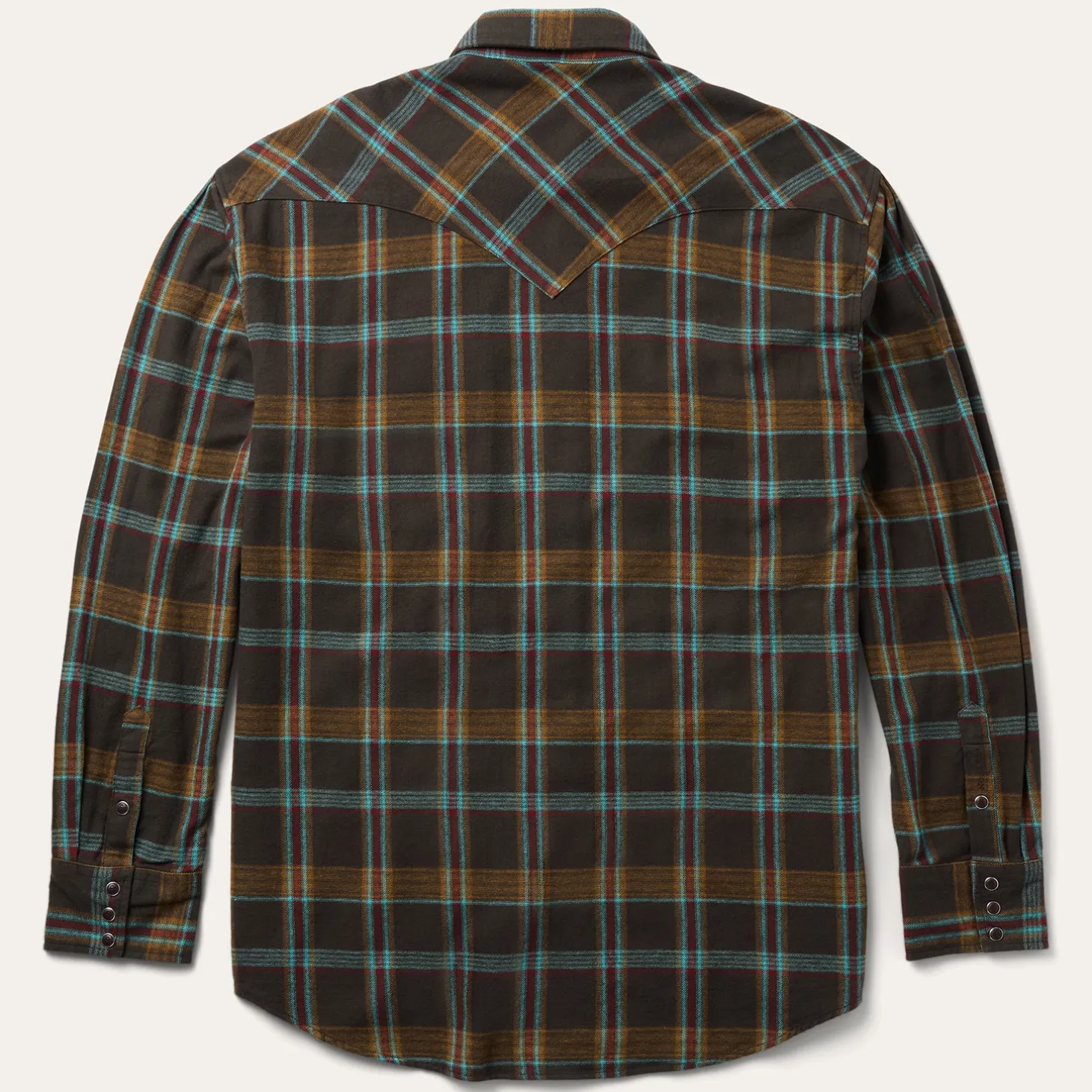 Brushed Twill Plaid Western Shirt