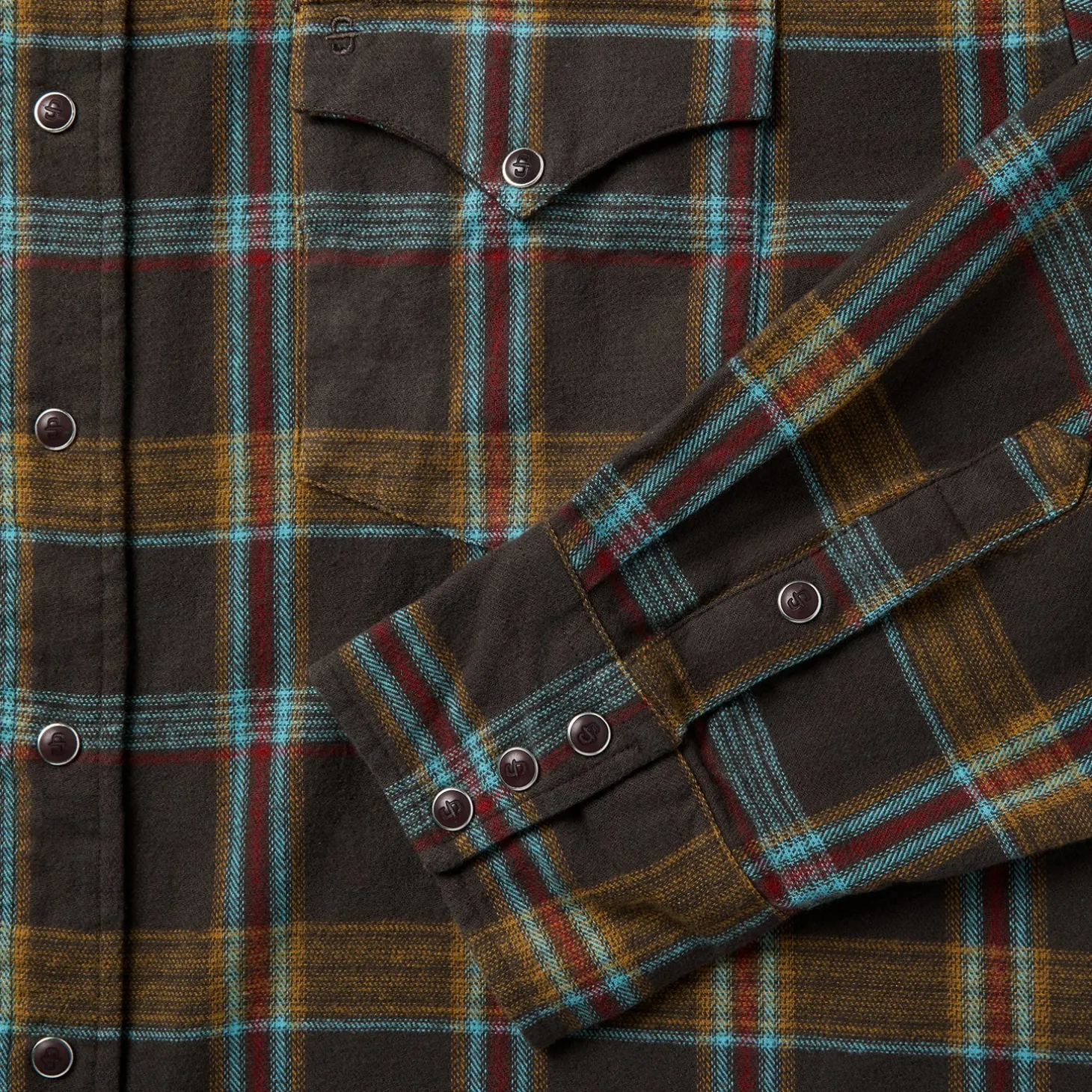 Brushed Twill Plaid Western Shirt