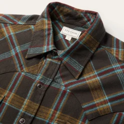 Brushed Twill Plaid Western Shirt