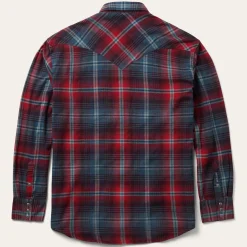 Brushed Twill Plaid Western Shirt