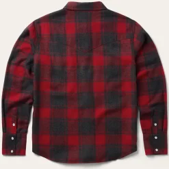 Buffalo Plaid Flannel Western Shirt