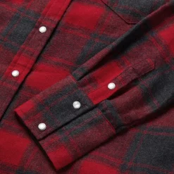 Buffalo Plaid Flannel Western Shirt