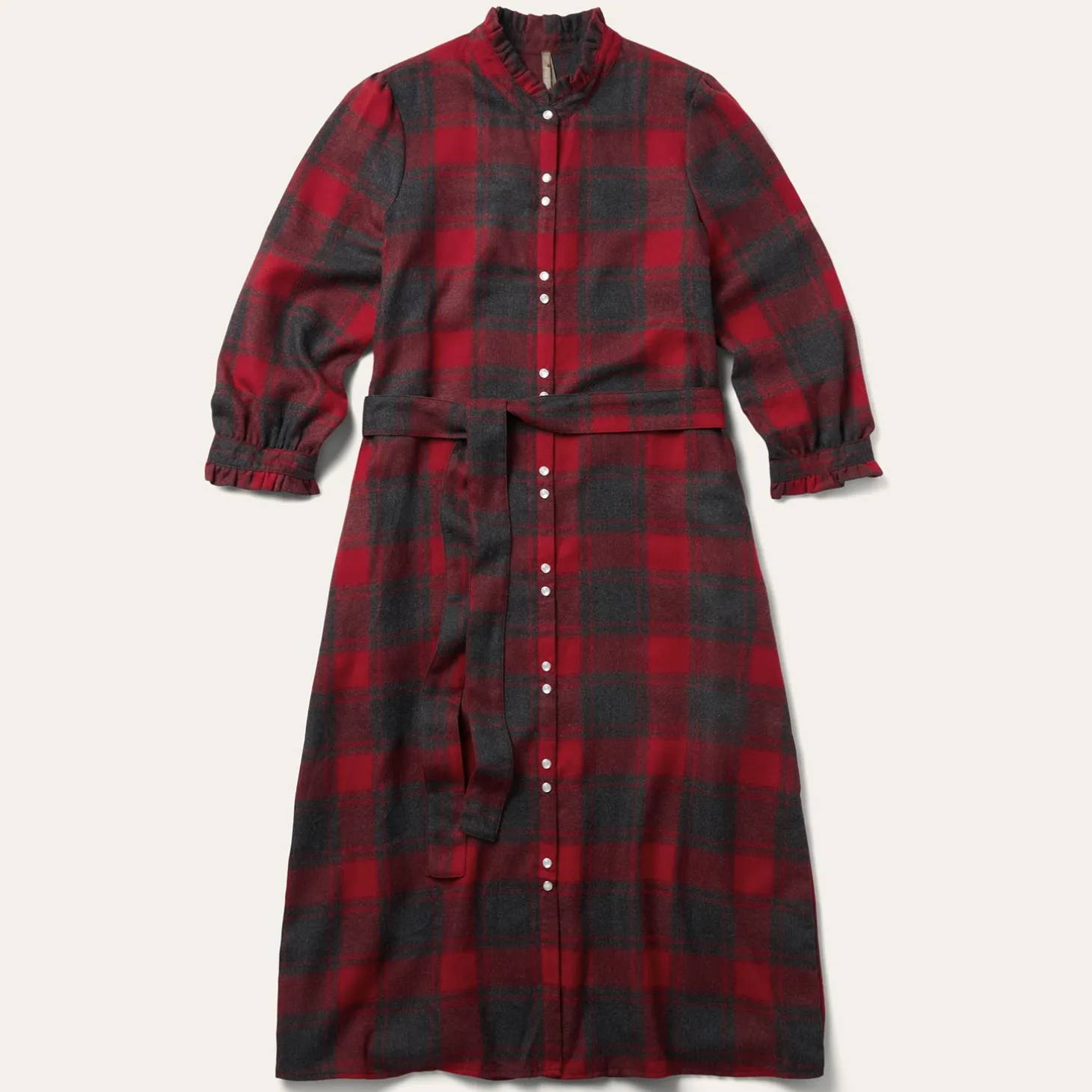 Buffalo Plaid Prairie Shirt Dress