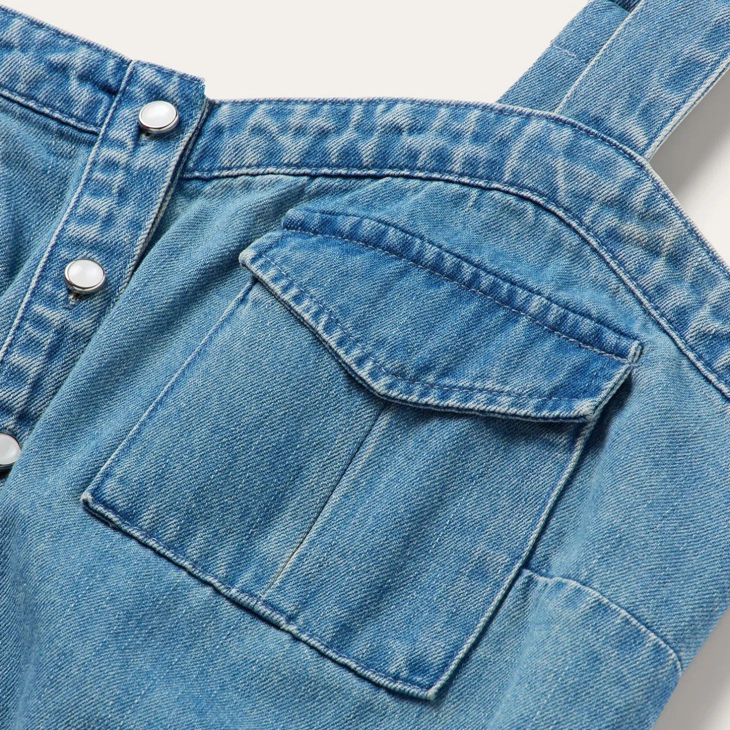 Button Front Denim Tank Top