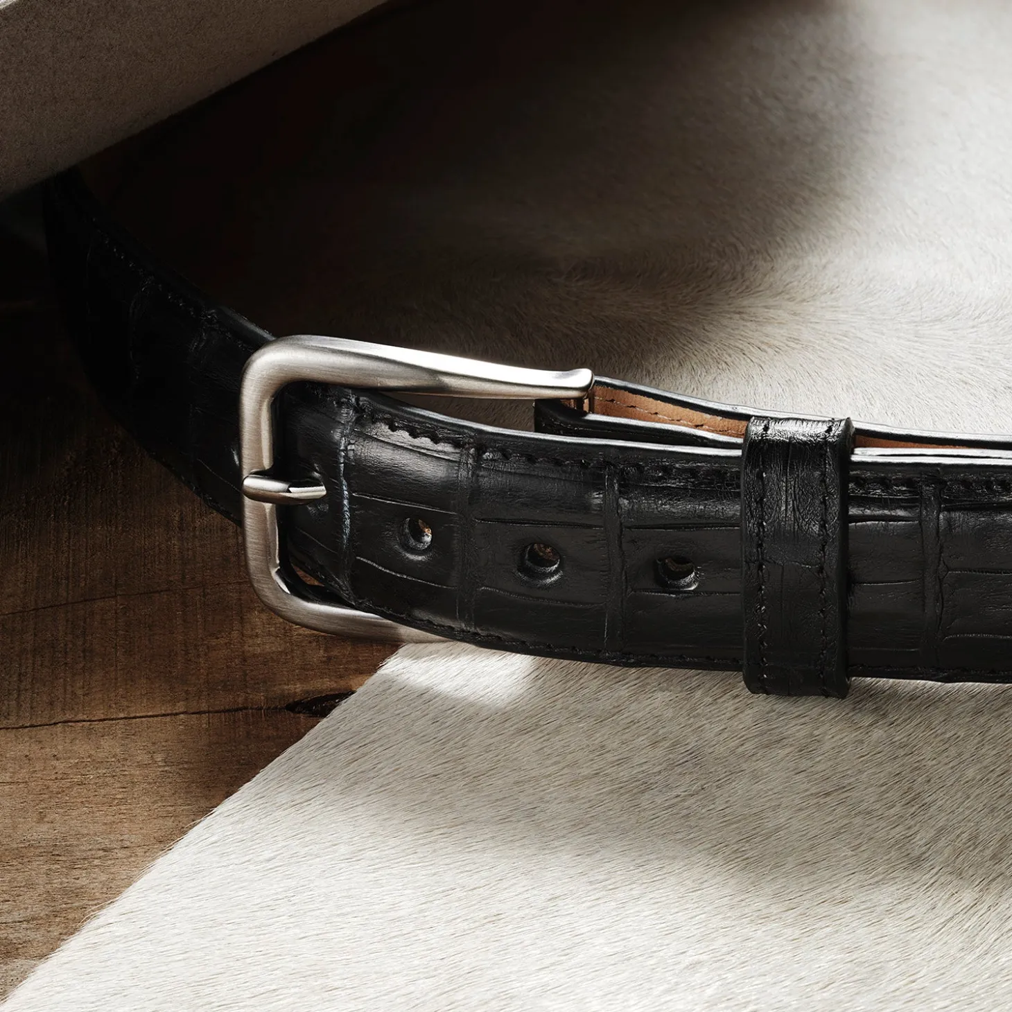 Caiman Western Tab Belt - 1 1/4" Width